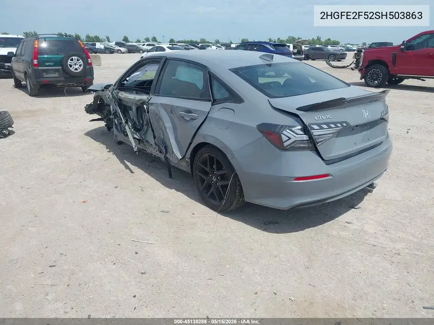 2HGFE2F52SH503863 2025 Honda Civic Sport