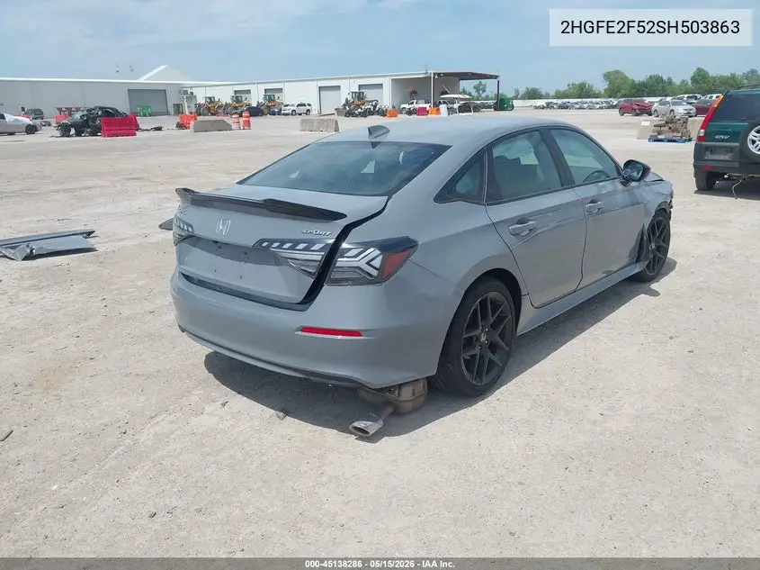 2HGFE2F52SH503863 2025 Honda Civic Sport