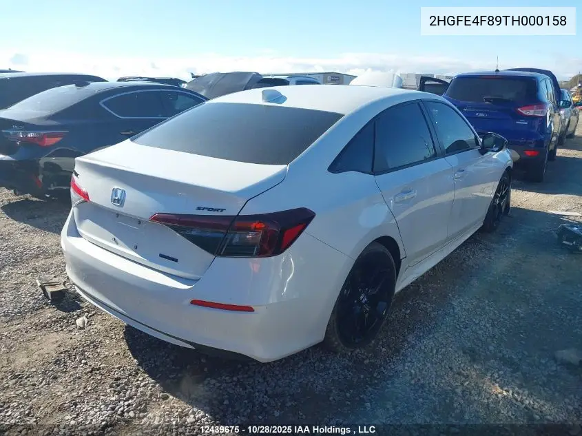 2HGFE4F89TH000158 2026 Honda Civic Hybrid Sport/Sport Touring