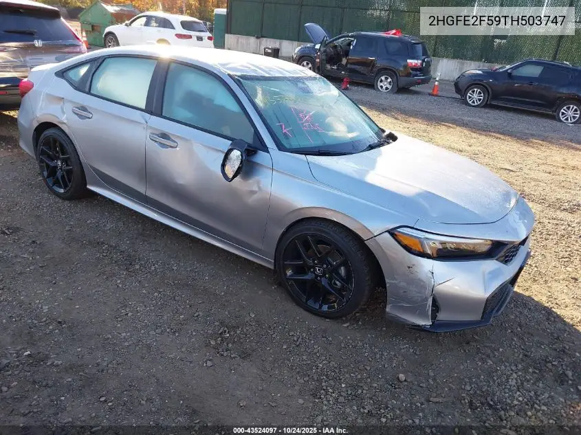 2HGFE2F59TH503747 2026 Honda Civic Sport