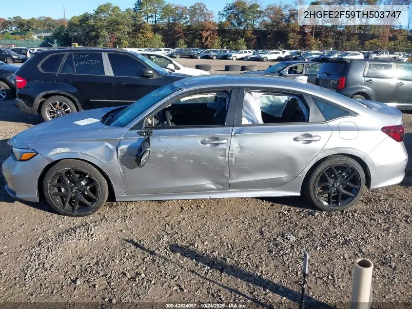 2HGFE2F59TH503747 2026 Honda Civic Sport
