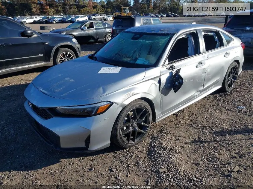 2HGFE2F59TH503747 2026 Honda Civic Sport