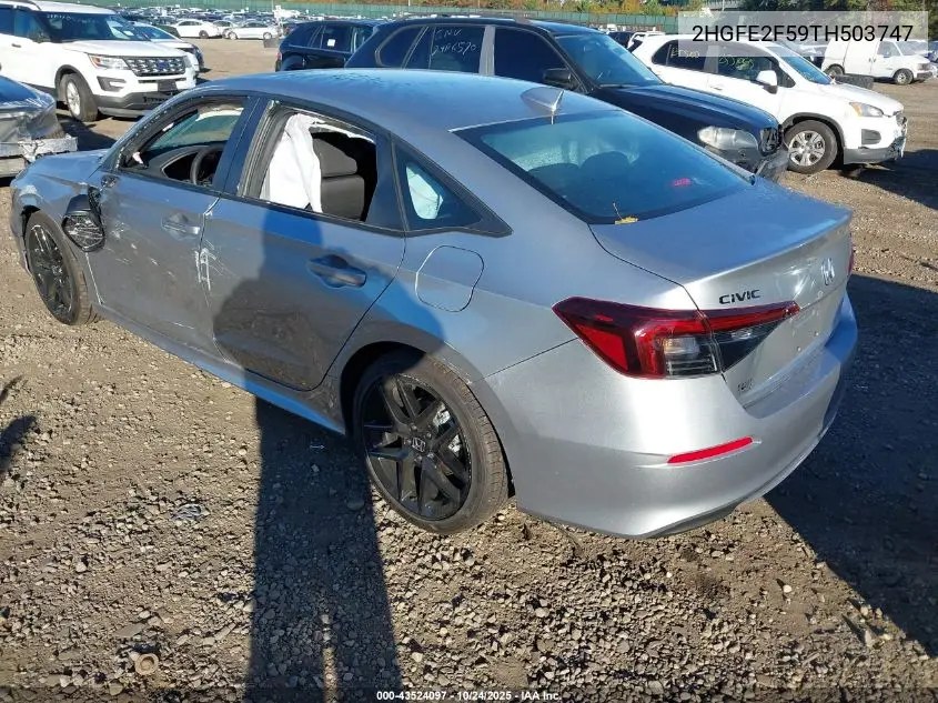 2HGFE2F59TH503747 2026 Honda Civic Sport