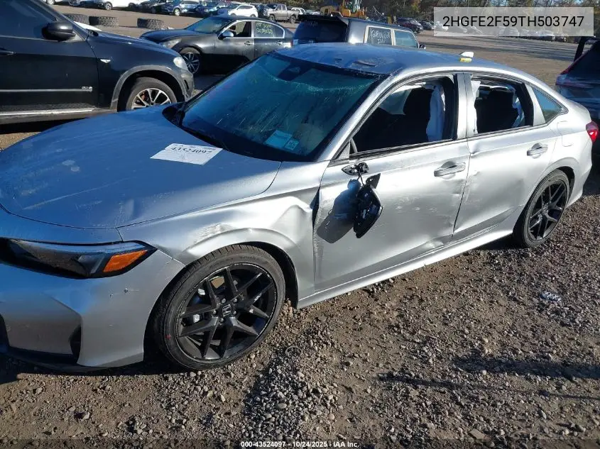 2HGFE2F59TH503747 2026 Honda Civic Sport