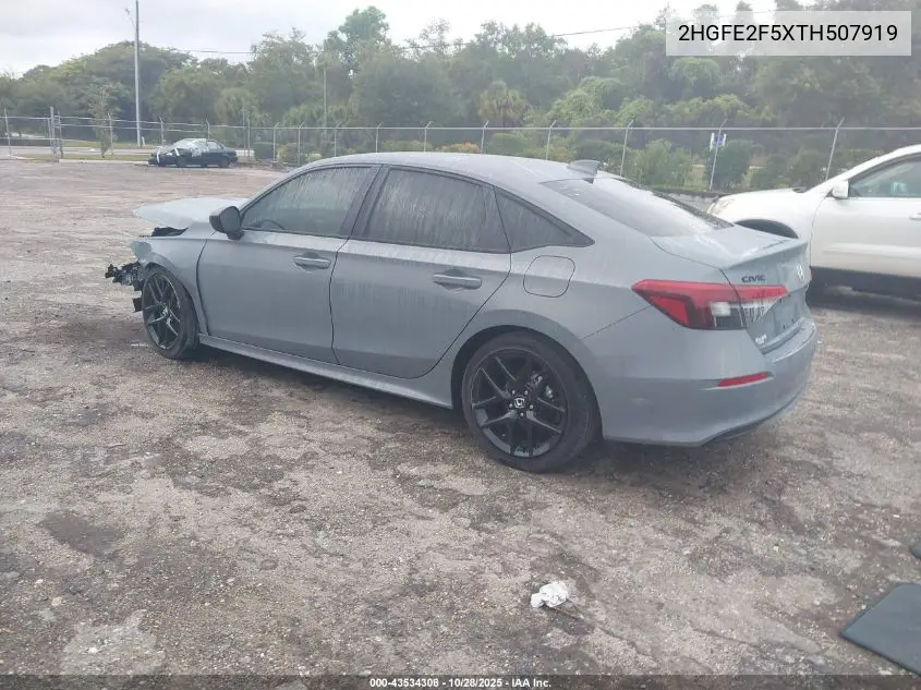 2HGFE2F5XTH507919 2026 Honda Civic Sport