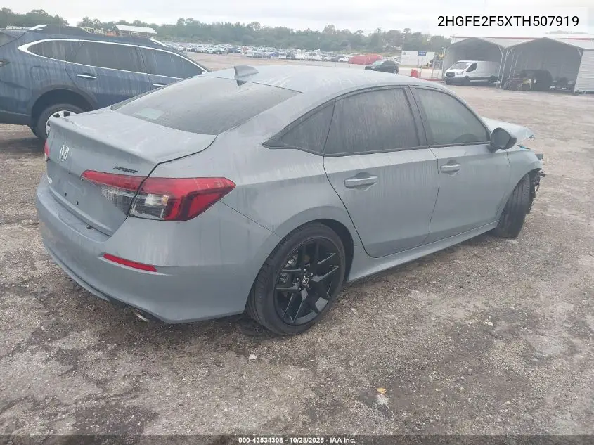 2HGFE2F5XTH507919 2026 Honda Civic Sport