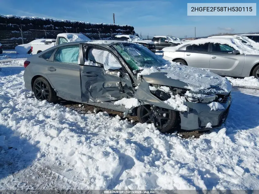 2HGFE2F58TH530115 2026 Honda Civic Sport