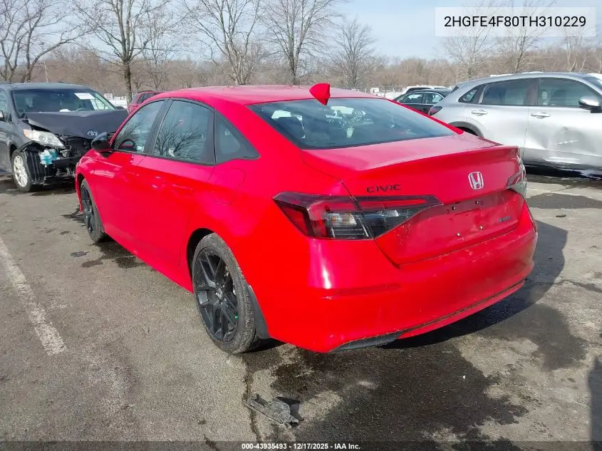 2HGFE4F80TH310229 2026 Honda Civic Hybrid Sport/Sport Touring