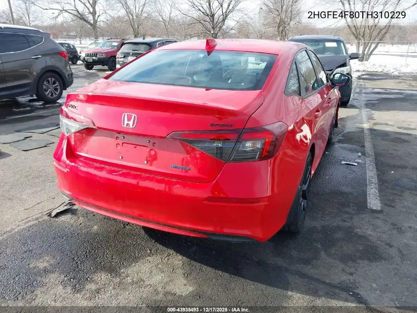 2HGFE4F80TH310229 2026 Honda Civic Hybrid Sport/Sport Touring