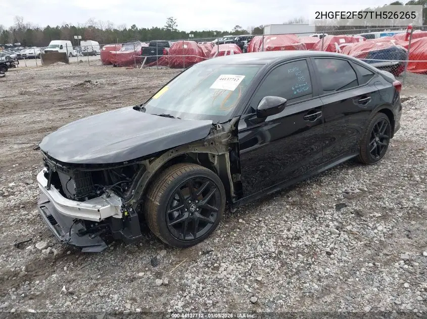 2HGFE2F57TH526265 2026 Honda Civic Sport