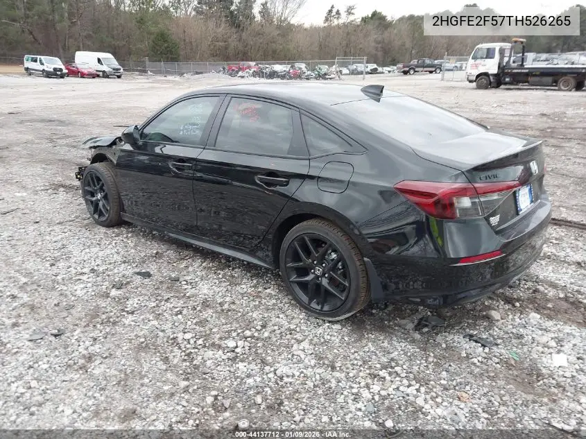 2HGFE2F57TH526265 2026 Honda Civic Sport