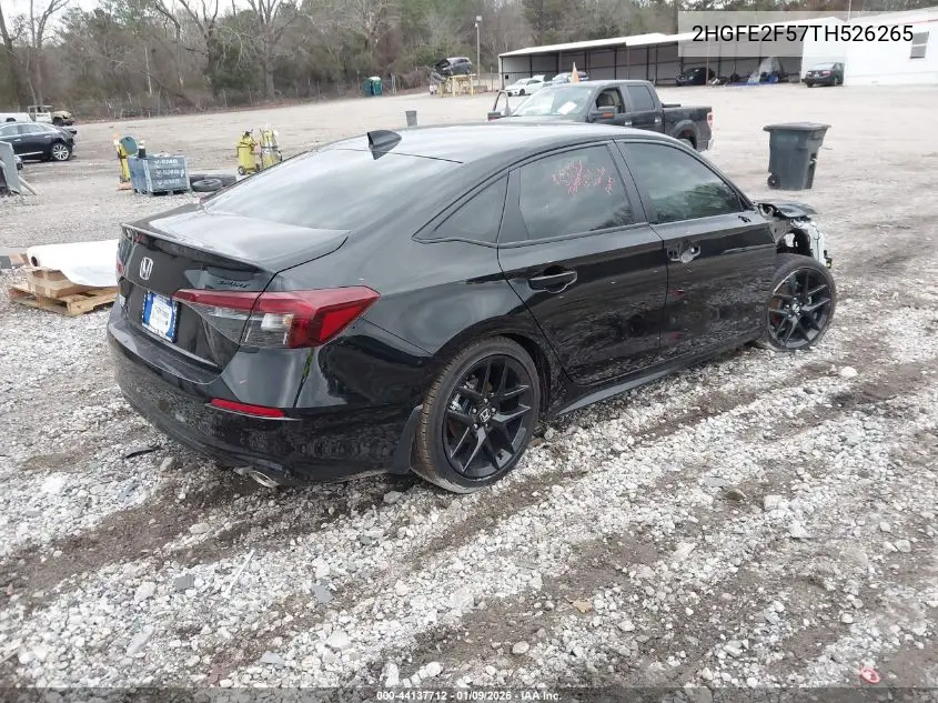 2HGFE2F57TH526265 2026 Honda Civic Sport