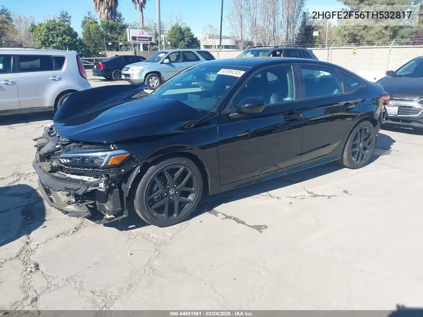 2HGFE2F56TH532817 2026 Honda Civic Sport