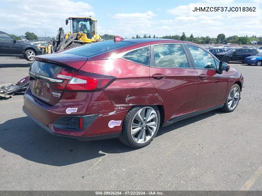 JHMZC5F37JC018362 2018 Honda Clarity Plug-In Hybrid Touring