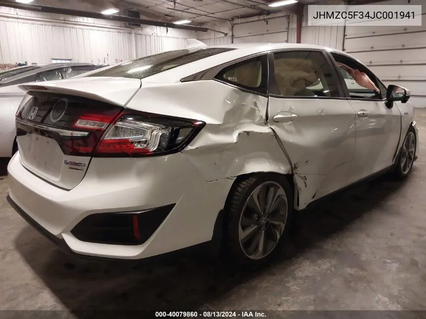 JHMZC5F34JC001941 2018 Honda Clarity Touring