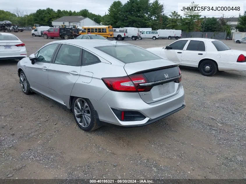 JHMZC5F34JC000448 2018 Honda Clarity Plug-In Hybrid Touring