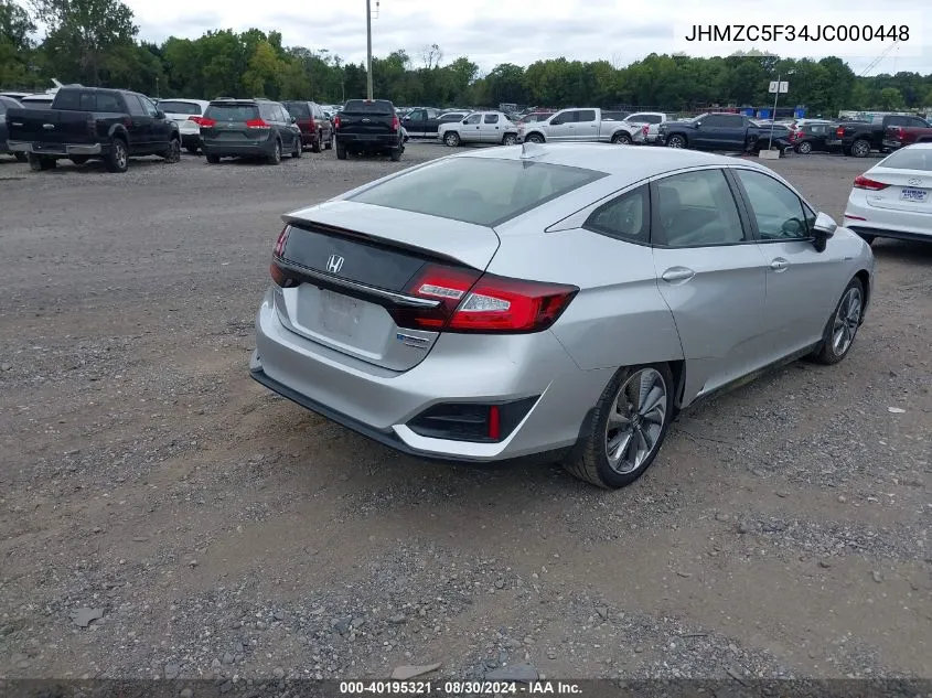 JHMZC5F34JC000448 2018 Honda Clarity Plug-In Hybrid Touring