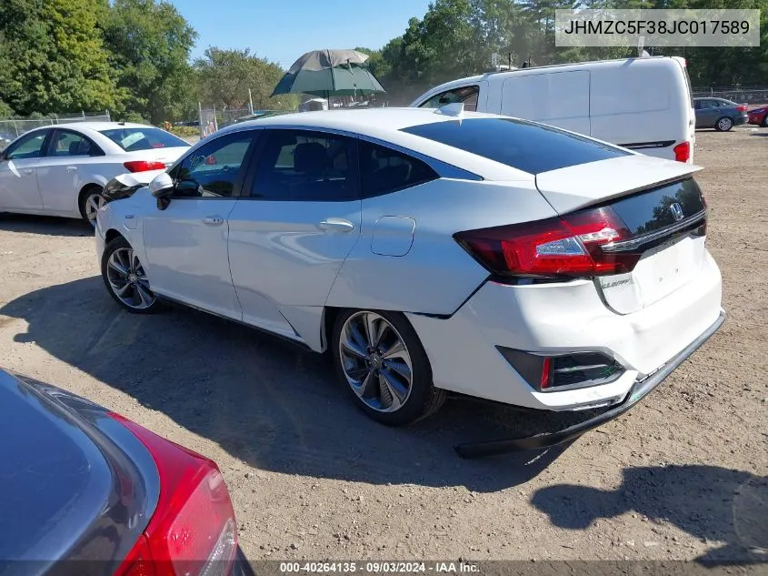 JHMZC5F38JC017589 2018 Honda Clarity Plug-In Hybrid Touring