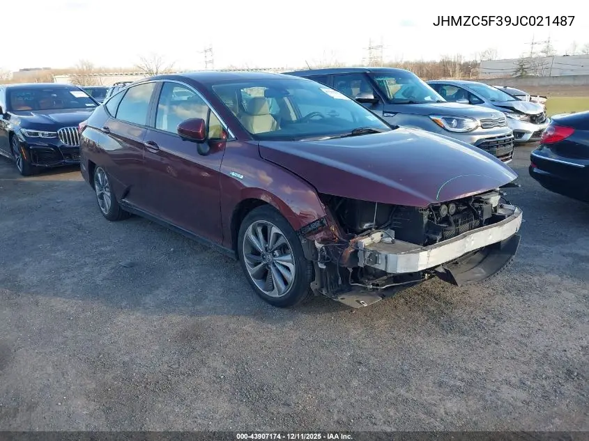 JHMZC5F39JC021487 2018 Honda Clarity Plug-In Hybrid Touring