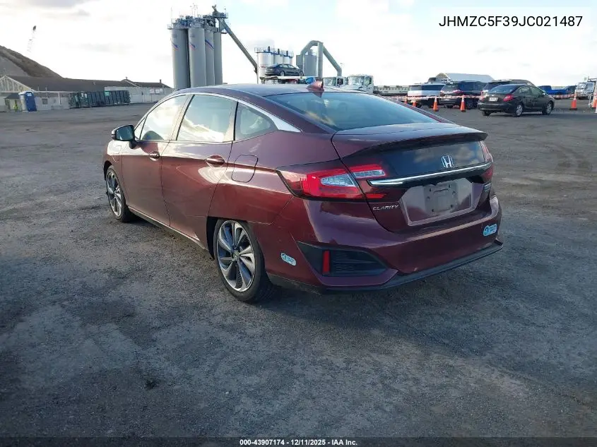 JHMZC5F39JC021487 2018 Honda Clarity Plug-In Hybrid Touring