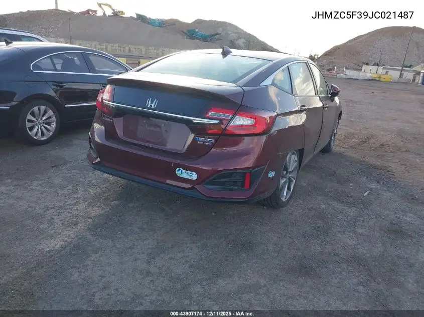 JHMZC5F39JC021487 2018 Honda Clarity Plug-In Hybrid Touring
