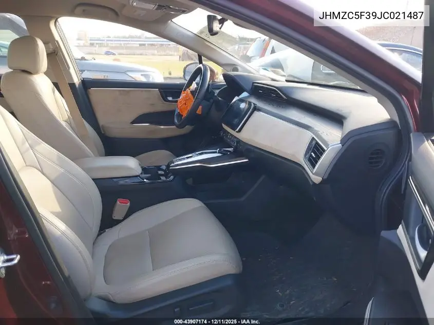 JHMZC5F39JC021487 2018 Honda Clarity Plug-In Hybrid Touring