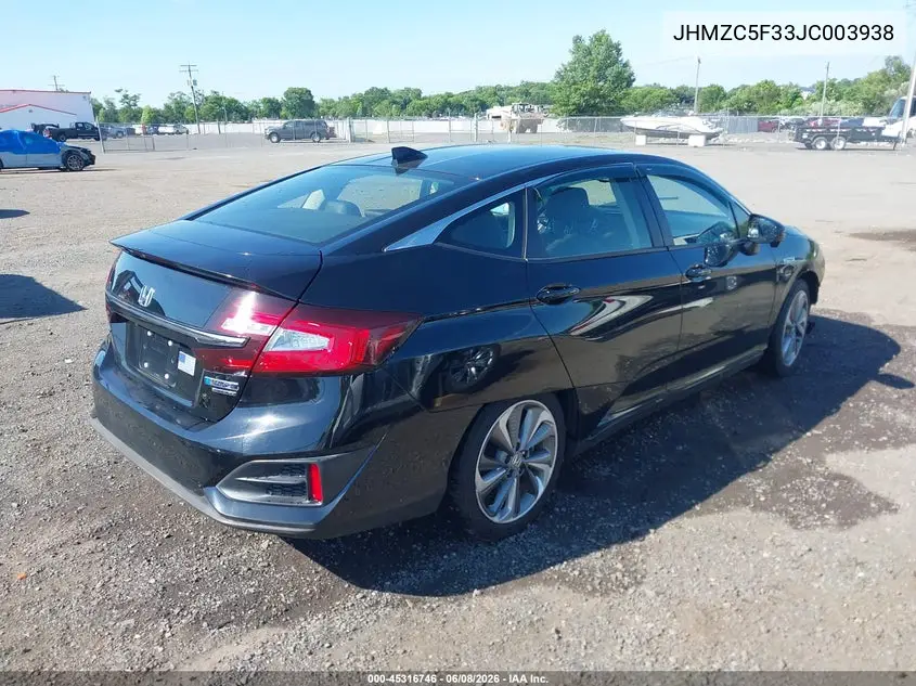 2018 Honda Clarity Plug-In Hybrid Touring VIN: JHMZC5F33JC003938 Lot: 45316746