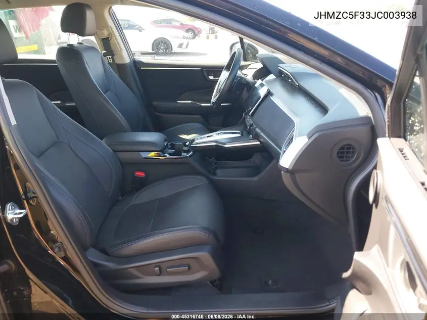 2018 Honda Clarity Plug-In Hybrid Touring VIN: JHMZC5F33JC003938 Lot: 45316746