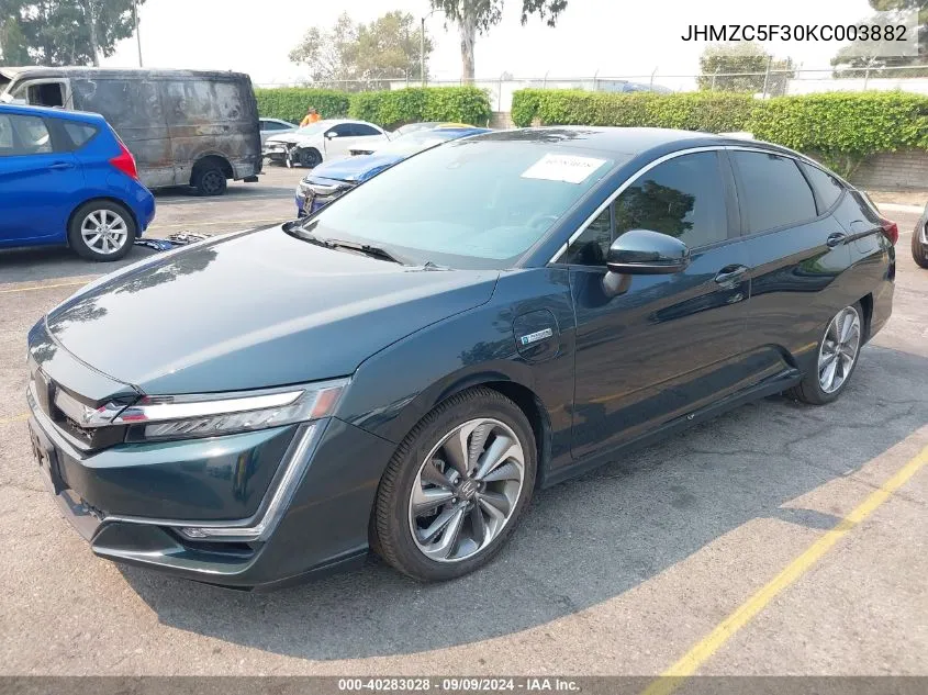 JHMZC5F30KC003882 2019 Honda Clarity Plug-In Hybrid Touring