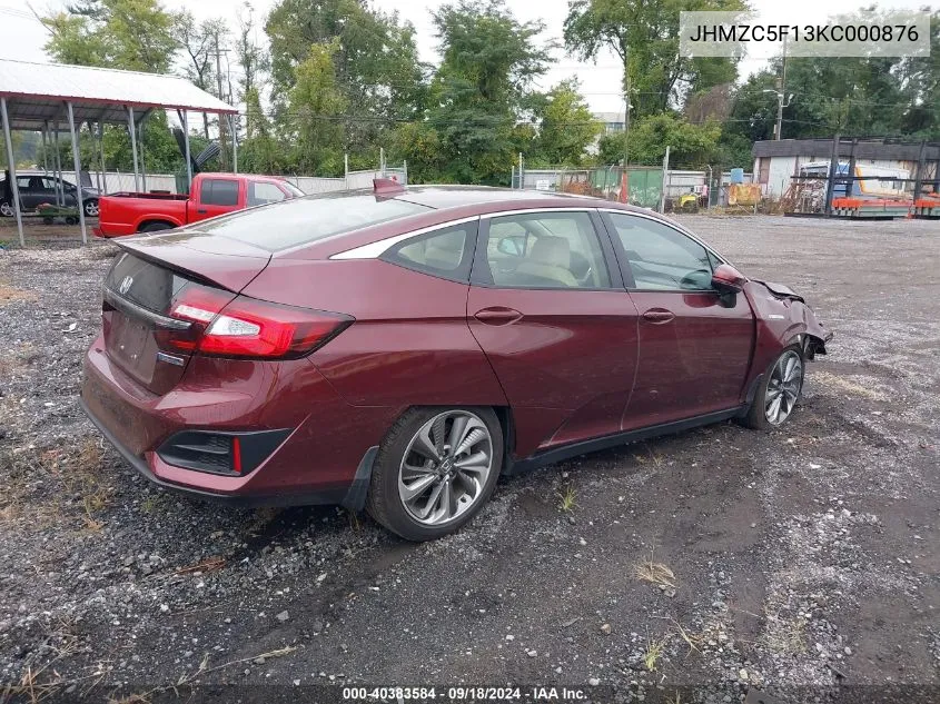 JHMZC5F13KC000876 2019 Honda Clarity Plug-In Hybrid