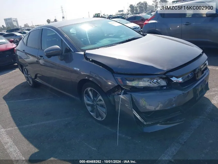 JHMZC5F16KC002900 2019 Honda Clarity Plug-In Hybrid