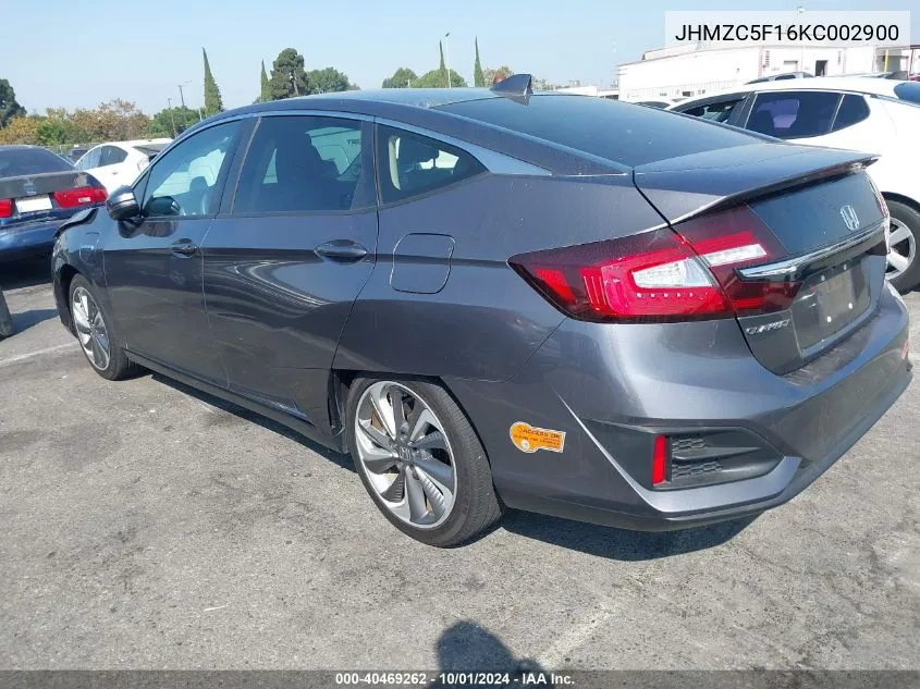 JHMZC5F16KC002900 2019 Honda Clarity Plug-In Hybrid