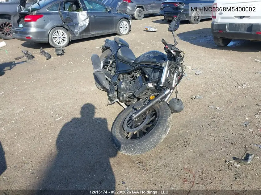 2021 Honda Cmx300 A VIN: MLHNC5368M5400002 Lot: 12615174