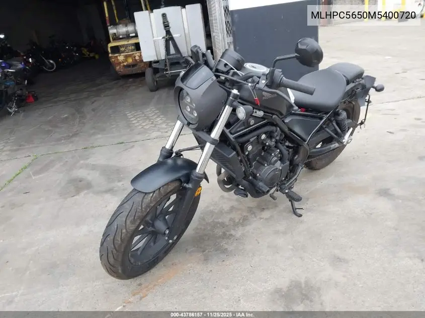 MLHPC5650M5400720 2021 Honda Cmx500 A