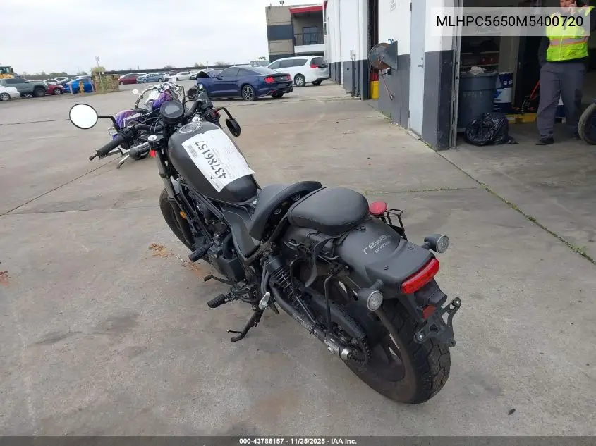 MLHPC5650M5400720 2021 Honda Cmx500 A