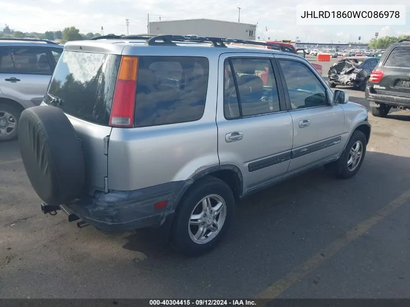 JHLRD1860WC086978 1998 Honda Cr-V Ex