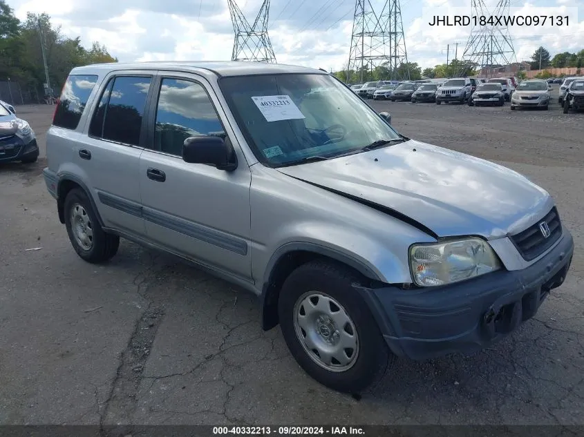 1998 Honda Cr-V Lx VIN: JHLRD184XWC097131 Lot: 40332213