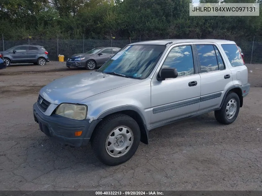 1998 Honda Cr-V Lx VIN: JHLRD184XWC097131 Lot: 40332213