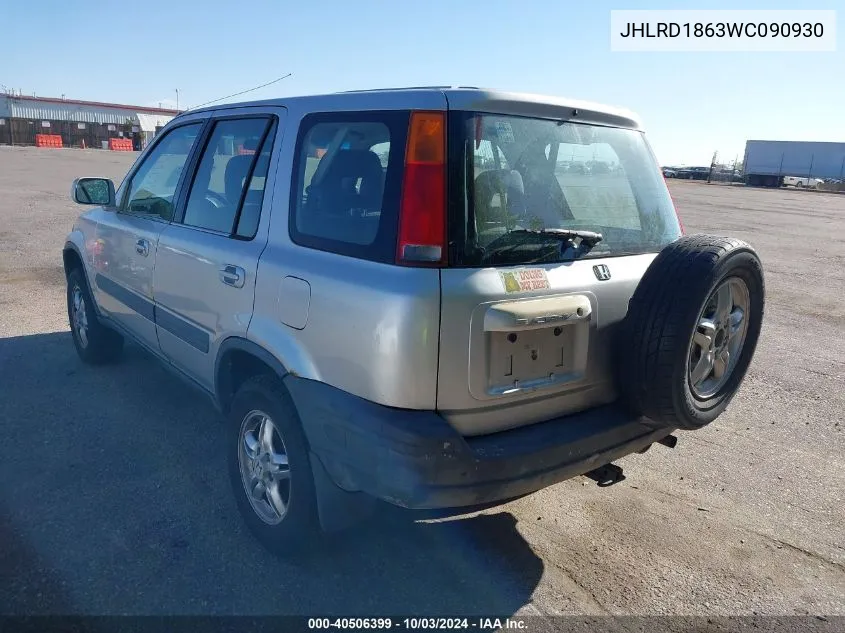 JHLRD1863WC090930 1998 Honda Cr-V Ex