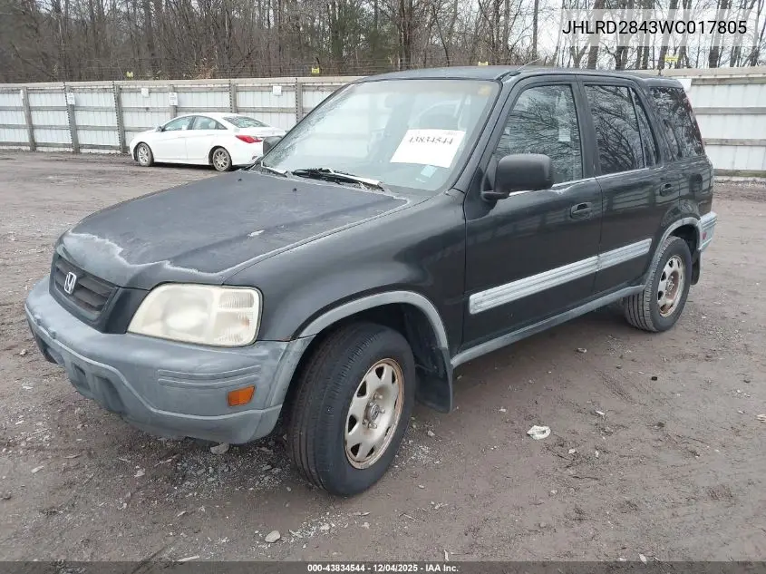 JHLRD2843WC017805 1998 Honda Cr-V Lx