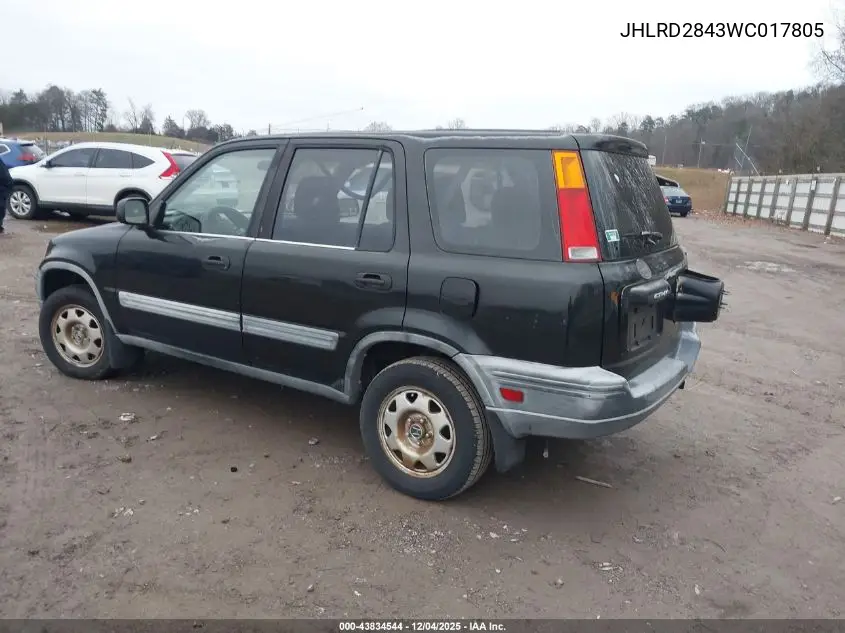 JHLRD2843WC017805 1998 Honda Cr-V Lx