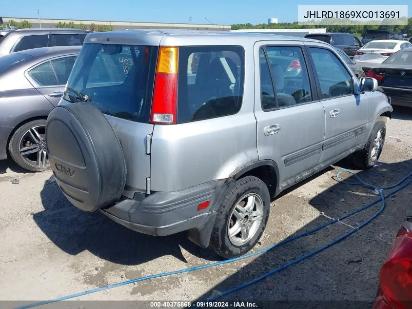 1999 Honda Cr-V Ex VIN: JHLRD1869XC013691 Lot: 40375868