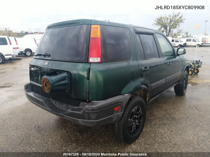 2000 Honda Cr-V VIN: JHLRD185XYC809908 Lot: 20167529