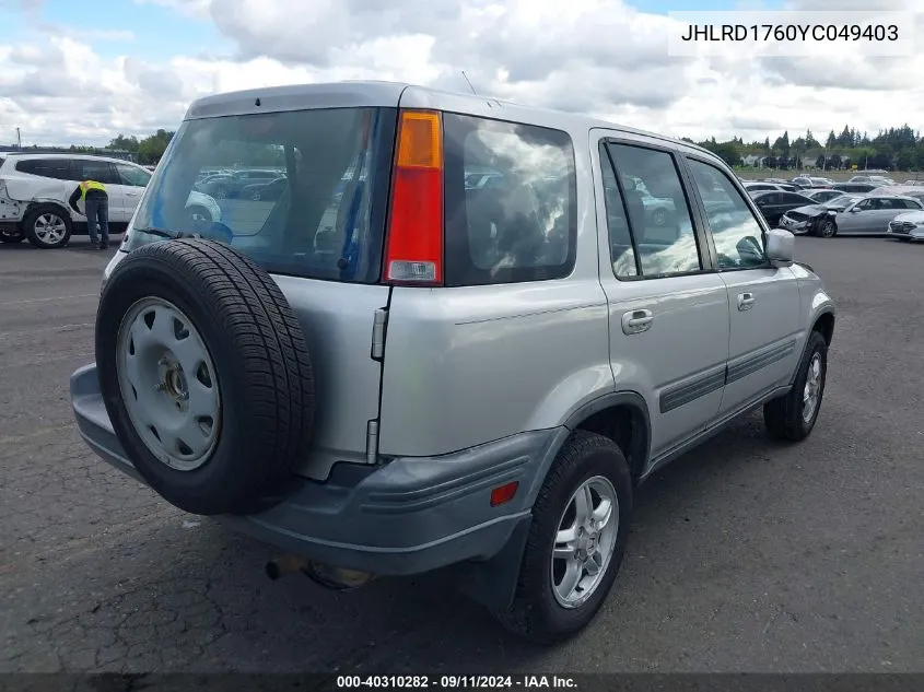 JHLRD1760YC049403 2000 Honda Cr-V Ex