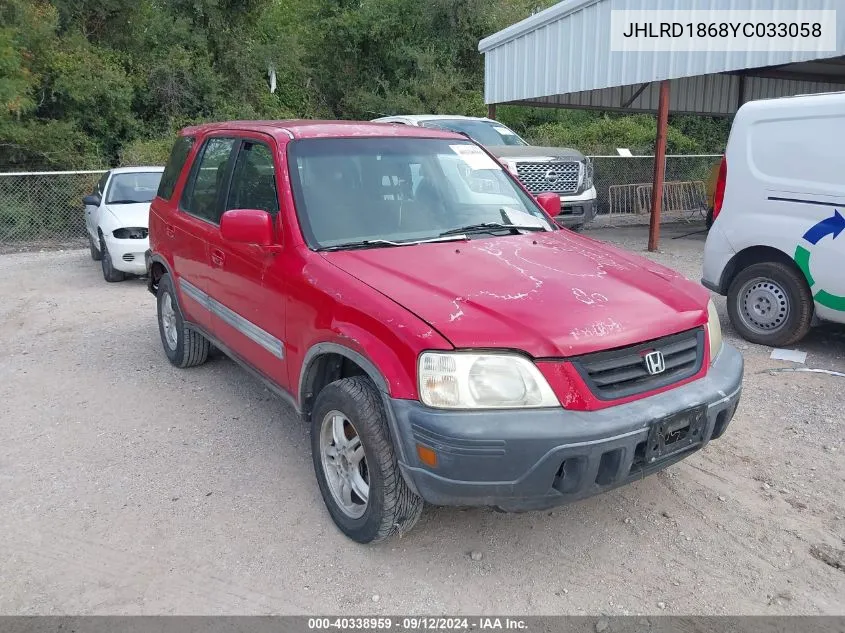 JHLRD1868YC033058 2000 Honda Cr-V Ex