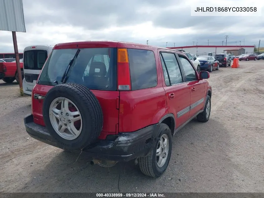 JHLRD1868YC033058 2000 Honda Cr-V Ex