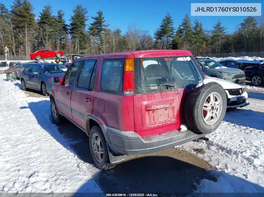 JHLRD1760YS010526 2000 Honda Cr-V Ex