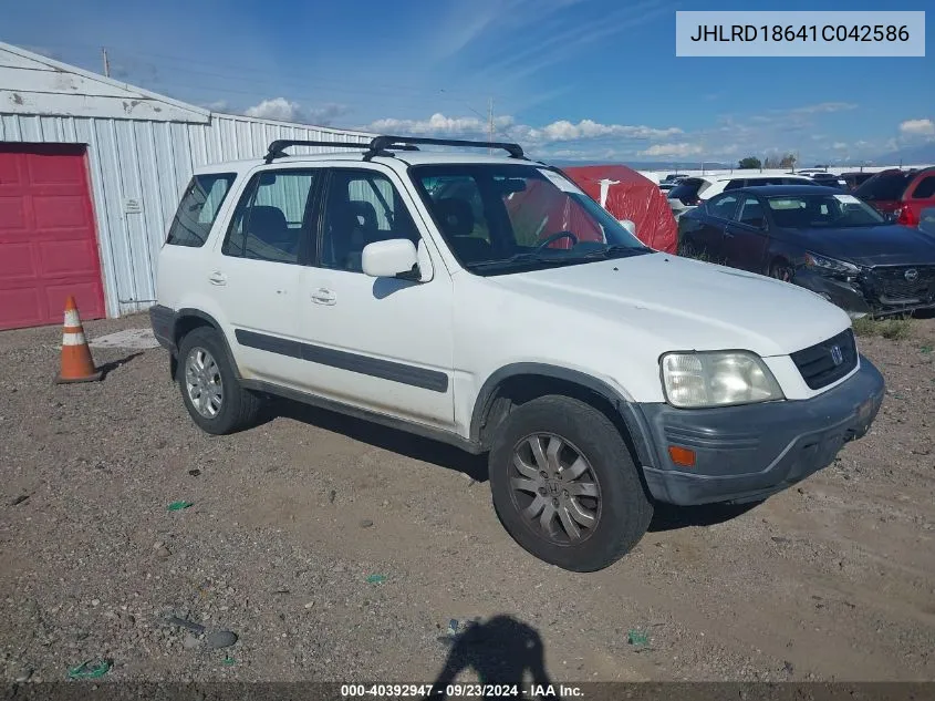 2001 Honda Cr-V Ex VIN: JHLRD18641C042586 Lot: 40392947