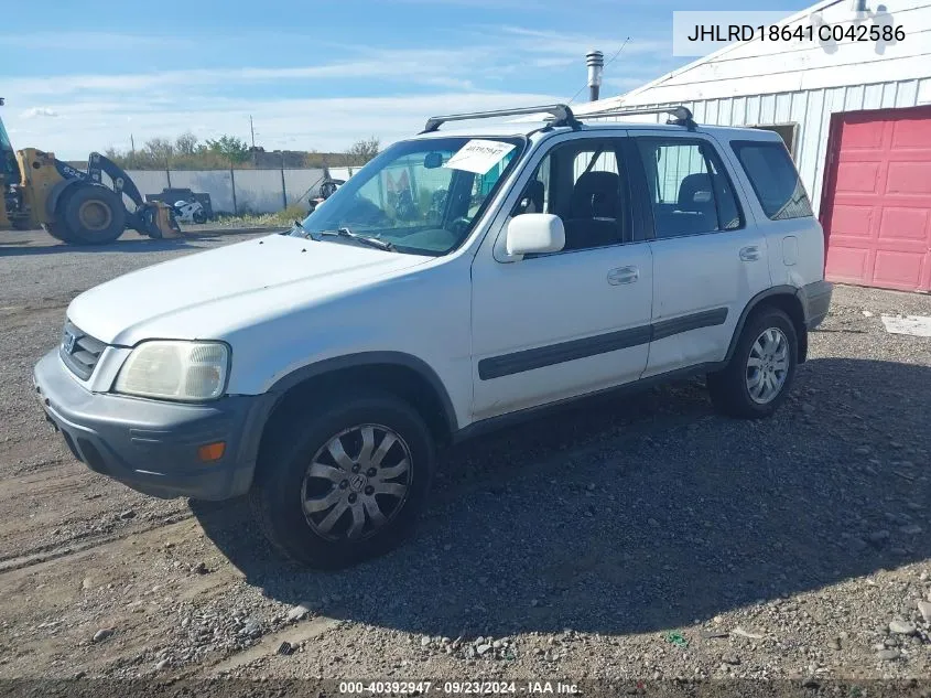 2001 Honda Cr-V Ex VIN: JHLRD18641C042586 Lot: 40392947