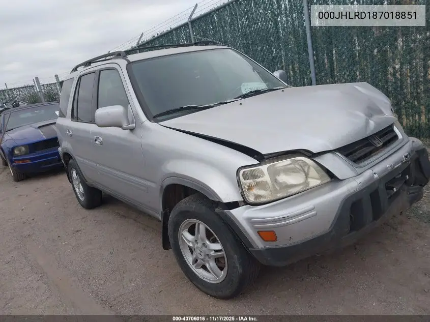 000JHLRD187018851 2001 Honda Cr-V